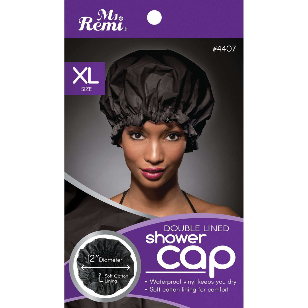 Ms. Remi Deluxe Shower Cap X-Large, 1 Count, Black