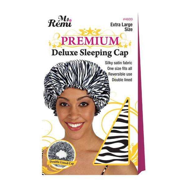 Ms. Remi Deluxe Sleeping Cap X-Large, 1 Count, Zebra