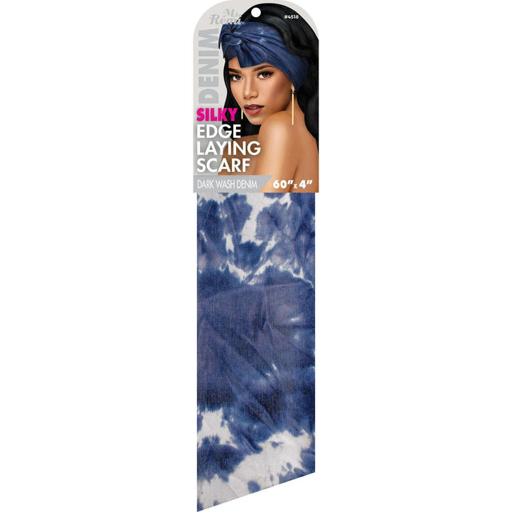 Ms. Remi Denim Silky Edge Laying Scarf 60 Inch, 1 Count, Assorted Patterns