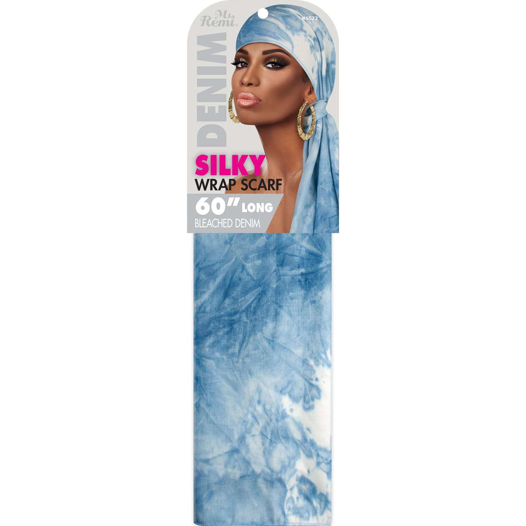 Ms. Remi Denim Silky Wrap Scarf 60 Inch, 1 Count, Assorted Patterns