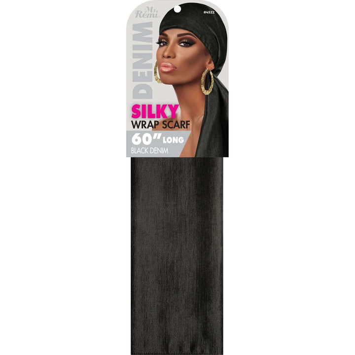 Ms. Remi Denim Silky Wrap Scarf 60 Inch, 1 Count, Assorted Patterns