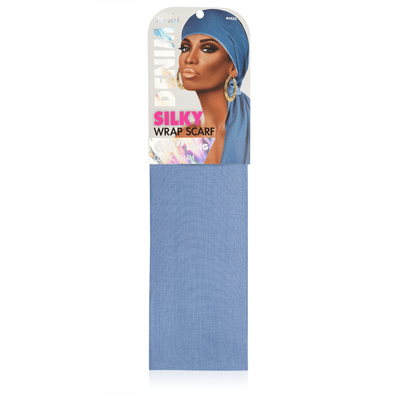 Ms. Remi Denim Silky Wrap Scarf 60 Inch, 1 Count, Assorted Patterns