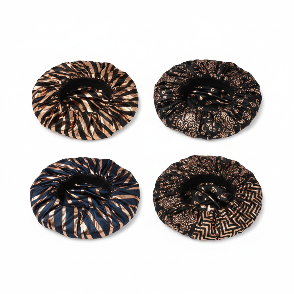 Ms. Remi Gilt Silky Satin Bonnet X-Large, 1  Count, Assorted Patterns