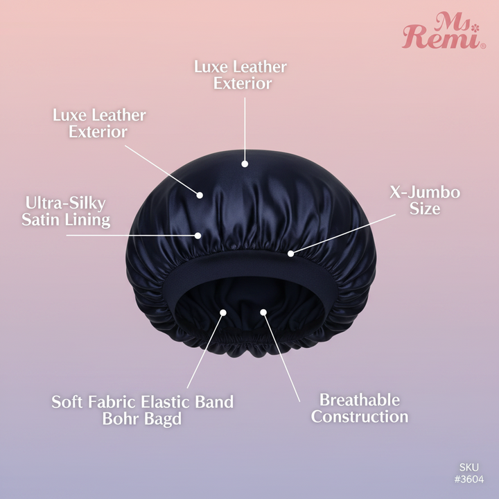 Ms. Remi Leather Silky Bonnet X-Jumbo, 1 Count, Assorted Colors