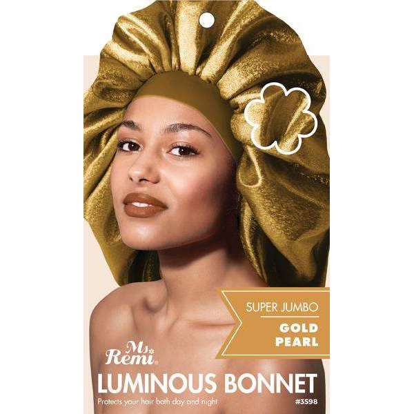 Ms. Remi Luminous Bonnet Super Jumbo, 1 Count, Gold