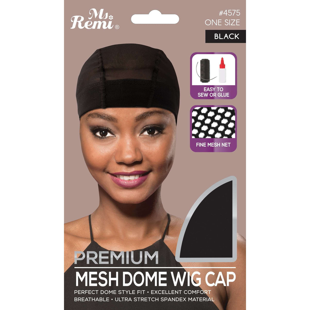 Ms. Remi Mesh Dome Wig Cap, 1 Count, Black