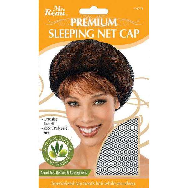 Ms. Remi Premium Sleeping Net Cap, 1 Count, Black
