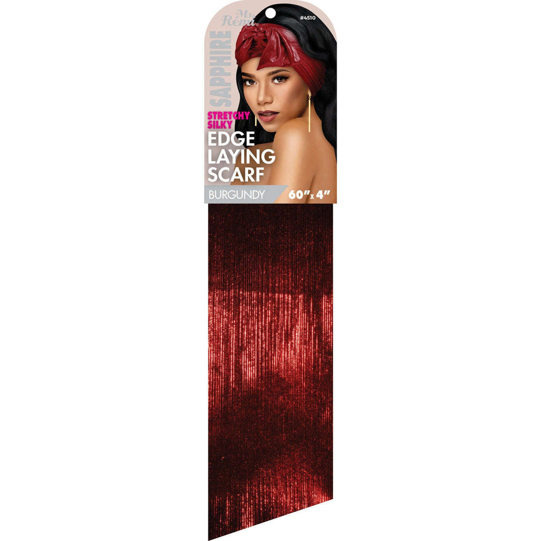 Ms. Remi Sapphire Stretchy Silky Edge Laying Wrap Scarf 60 Inch, 1 Count, Assorted Colors