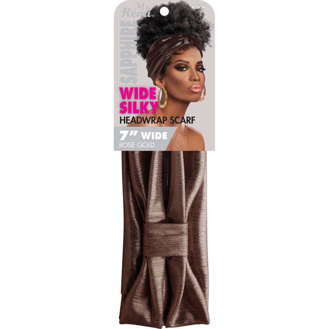 Ms. Remi Sapphire Wide Stretchy Headwrap Scarf, 1 Count, Assorted Colors