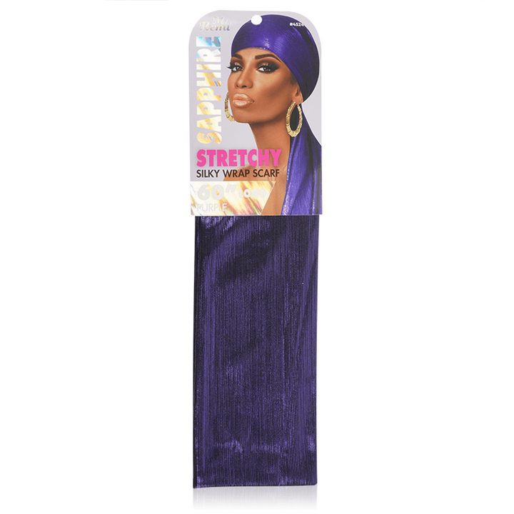 Ms. Remi Sapphire Silky Wrap Scarf 60 Inch, 1 Count, Assorted Colors