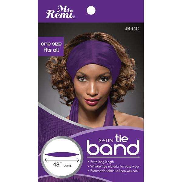 Ms. Remi Satin Tie Band, 1 Count, Assorted Colors