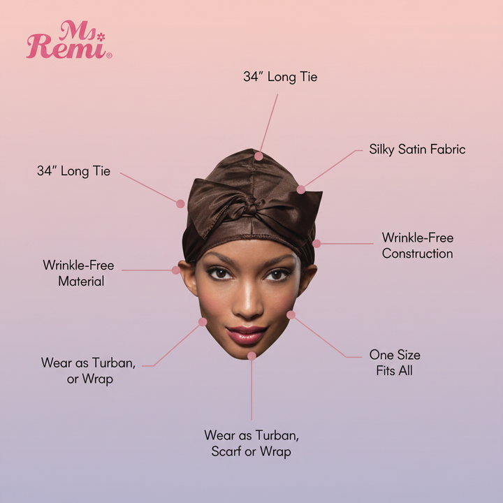 Ms. Remi Satin Wrap, 1 Count. Assorted Colors