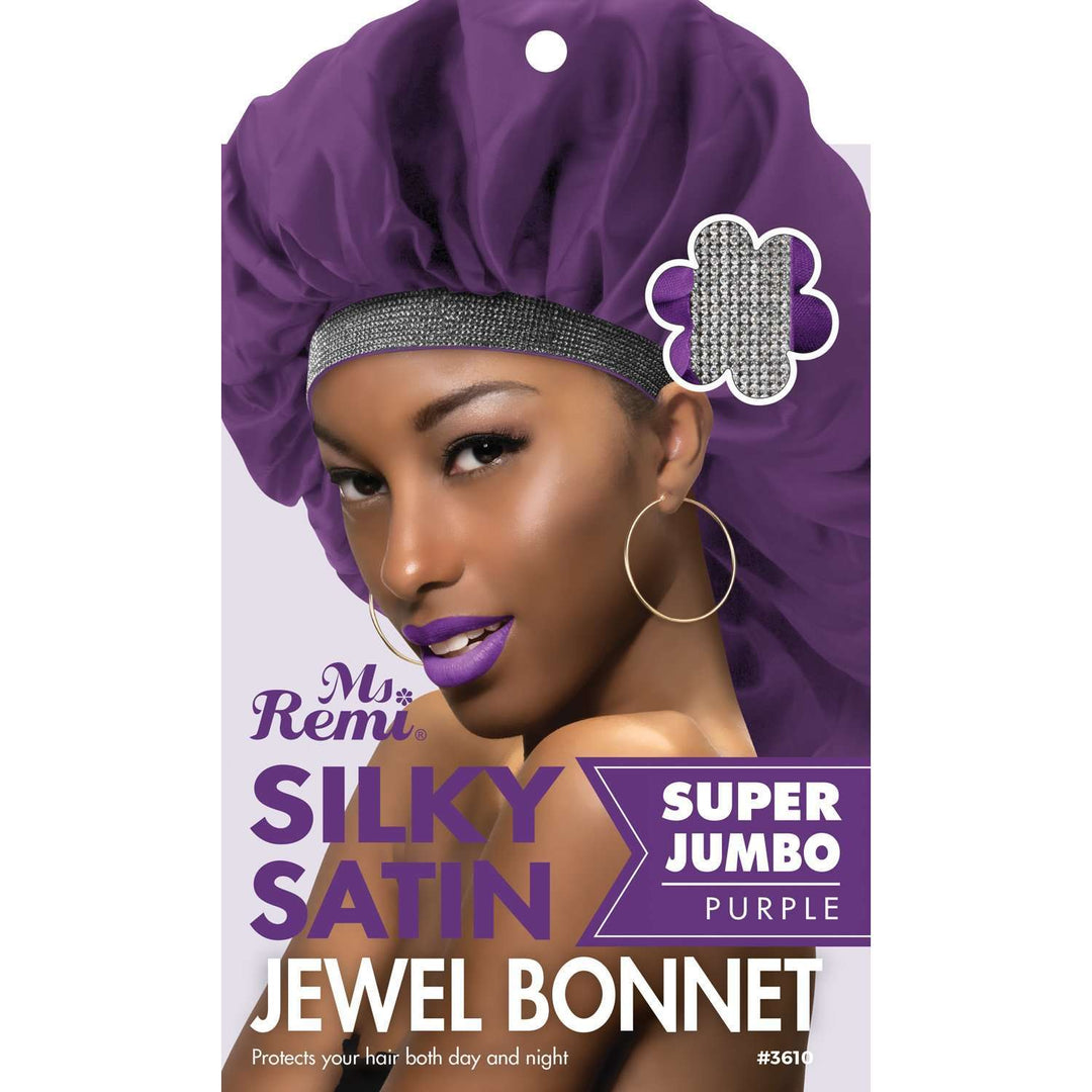 Ms. Remi Silky Satin Jewel Bonnet X-Jumbo, 1 Count, Assorted Color