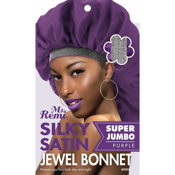 Ms. Remi Silky Satin Jewel Bonnet X-Jumbo, 1 Count, Assorted Color