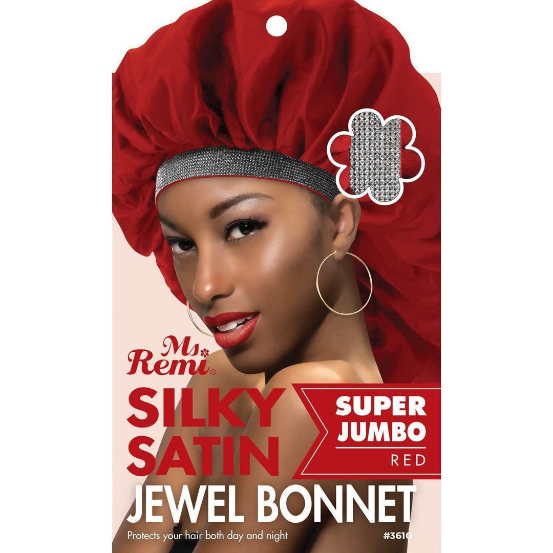 Ms. Remi Silky Satin Jewel Bonnet X-Jumbo, 1 Count, Assorted Color