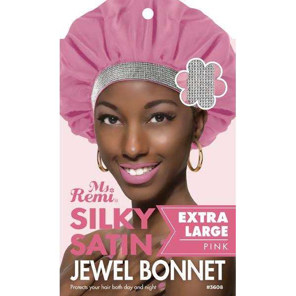 Ms. Remi Silky Satin Jewel Bonnet X-Large, 1 Count, Assorted Colors