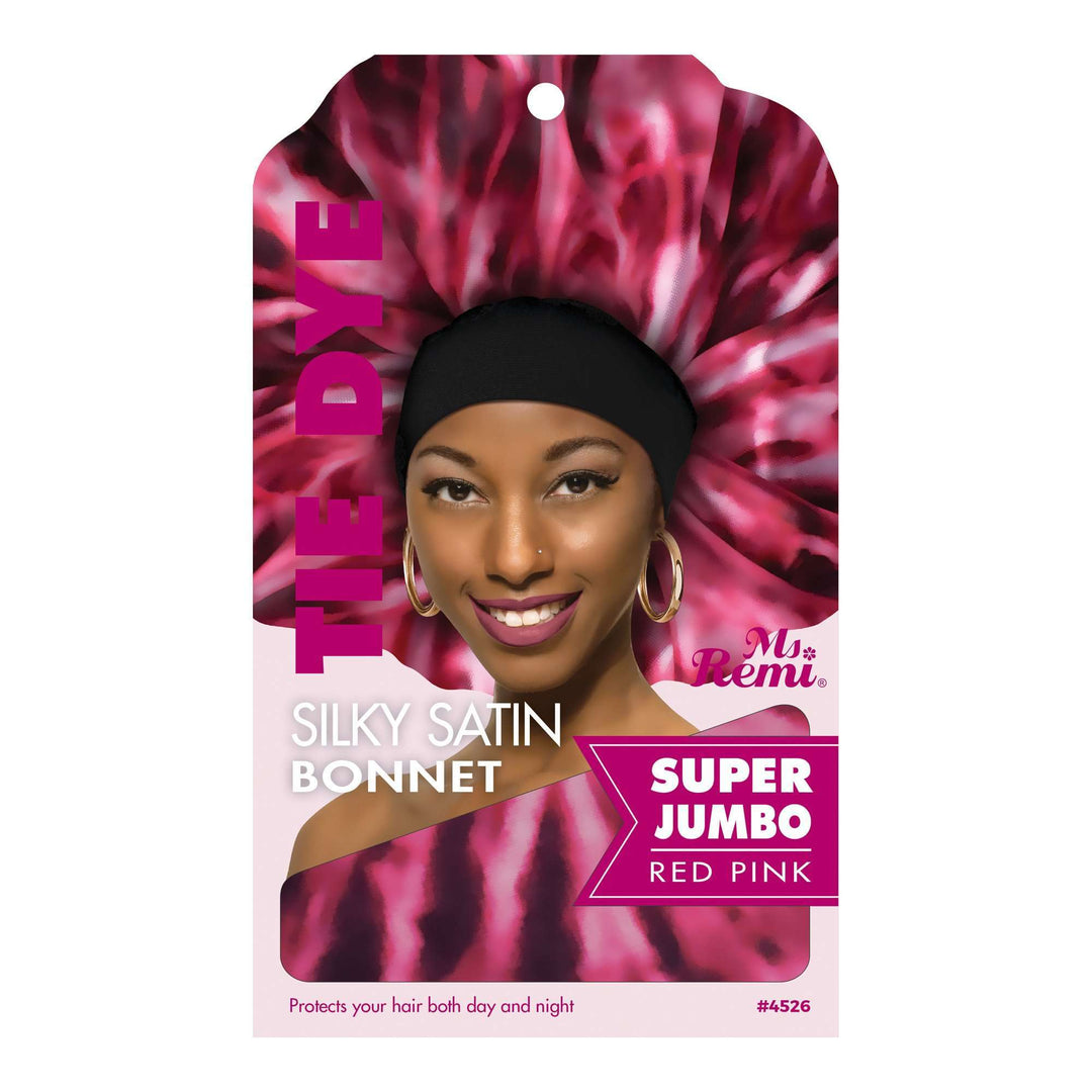 Ms. Remi Silky Satin Tie Dye Bonnet X-Jumbo, 1 Count, Assorted Colors