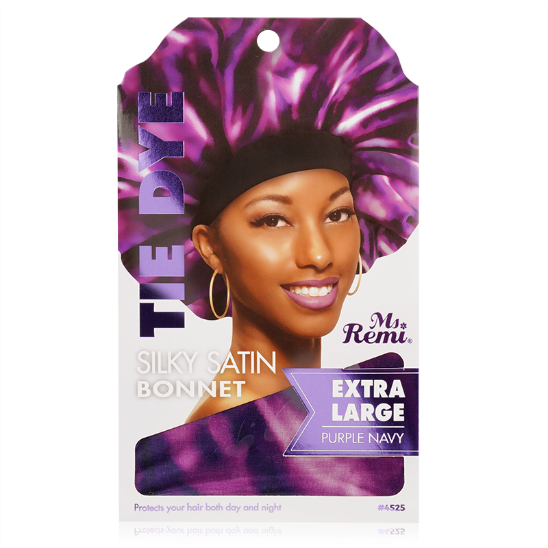 Ms. Remi Silky Satin Tie Dye Bonnet X-Large, 1 Count, Assorted Colors