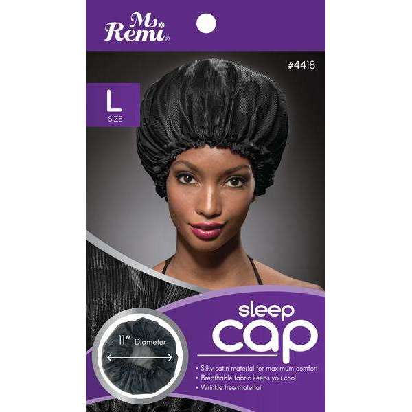 Ms. Remi Sleep Cap Large, 1 Count, Black