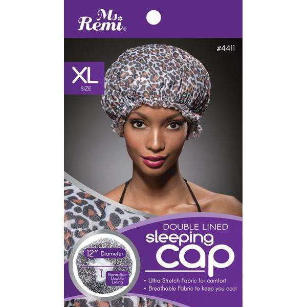 Ms. Remi Sleeping Cap XL, 1 Count, Leopard Pattern