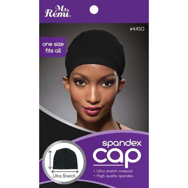 Ms. Remi Spandex Hair Cap, 1 Count, Black