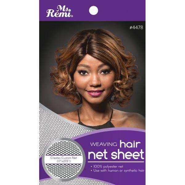 Ms. Remi Weaving Hair Net Sheet, 1 Count, Black