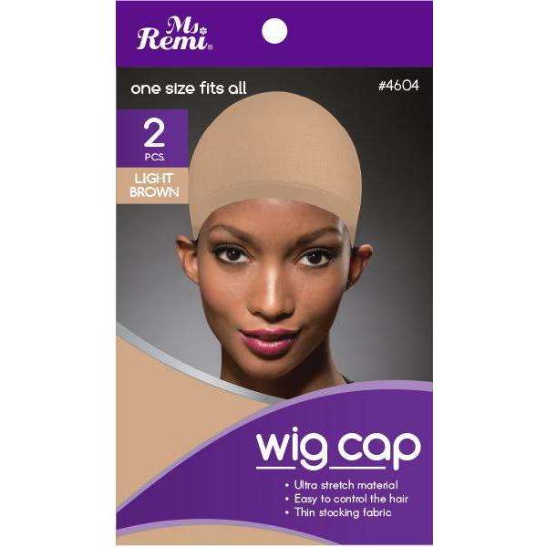 Ms. Remi Wig Cap, 2 Count, Light Brown