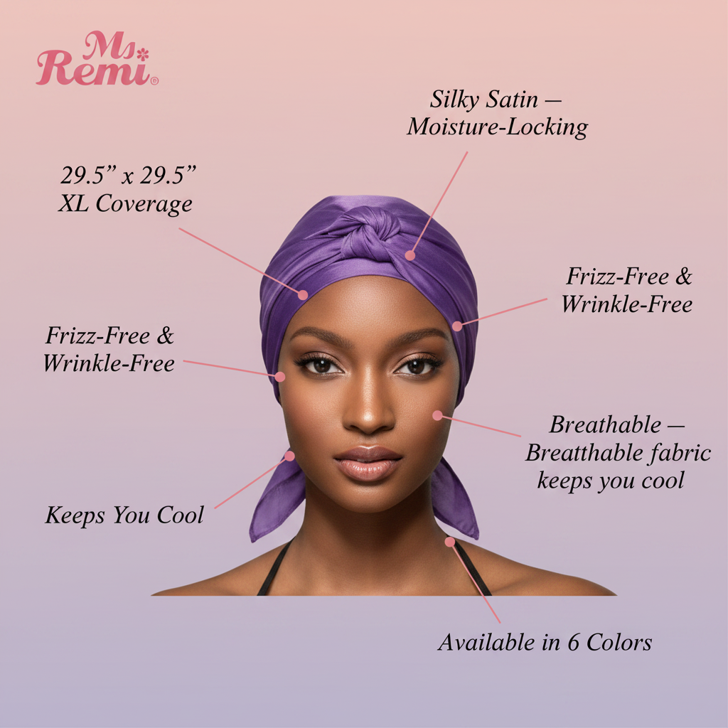 Ms. Remi Satin Scarf XL, 1 Count, Assorted Colors