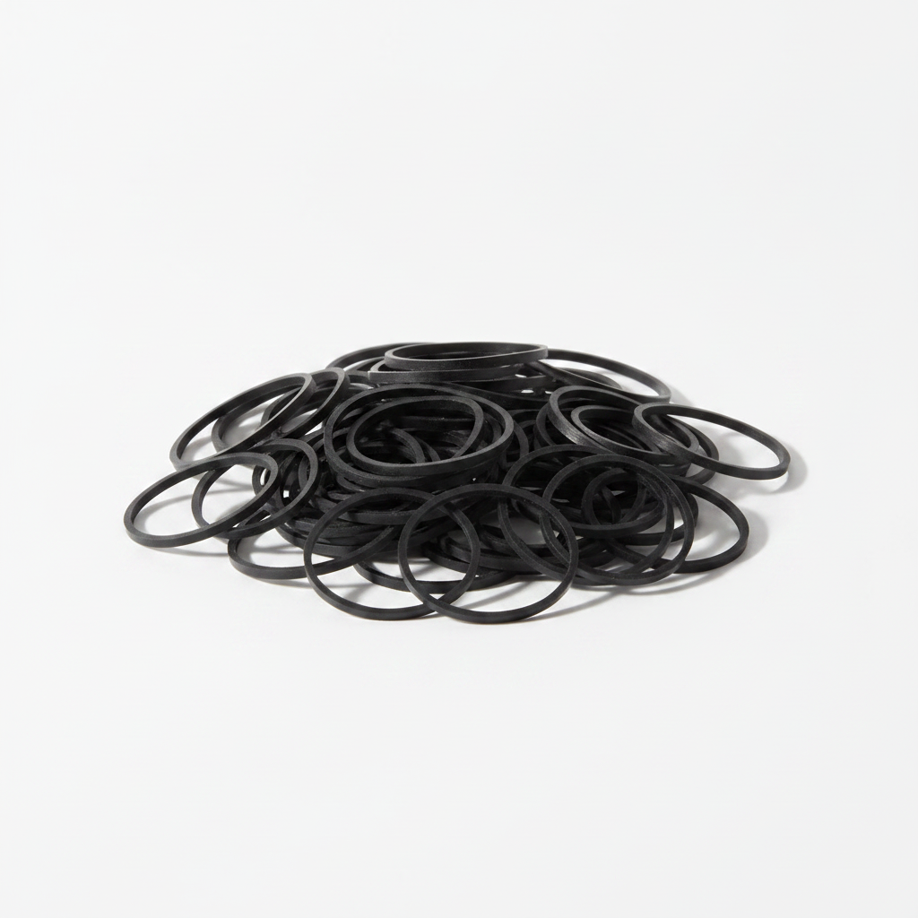 Annie Hair Rubber Bands Large 26mm, 250 Count, Black