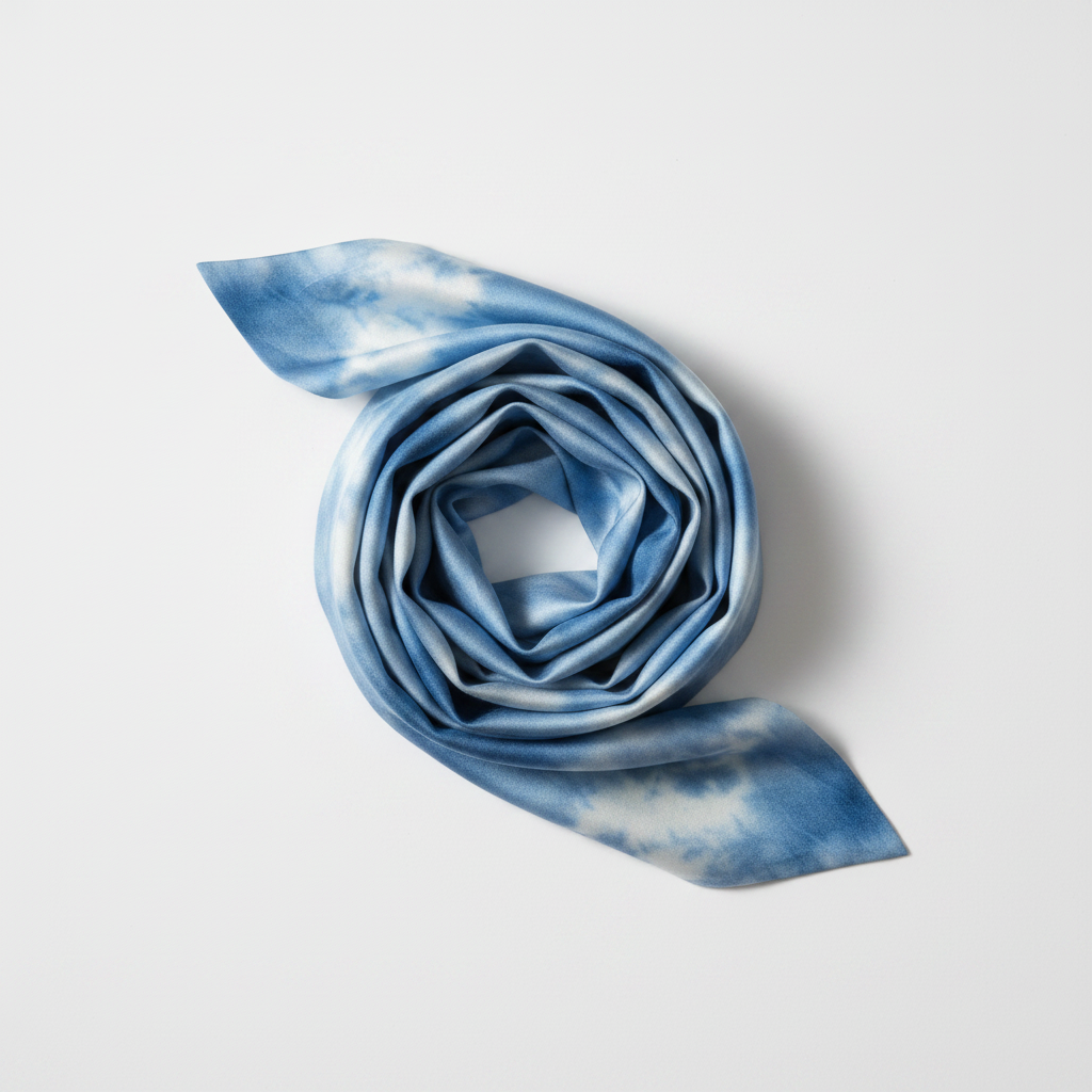 Ms. Remi Denim Silky Edge Laying Scarf 60 Inch, 1 Count, Assorted Patterns
