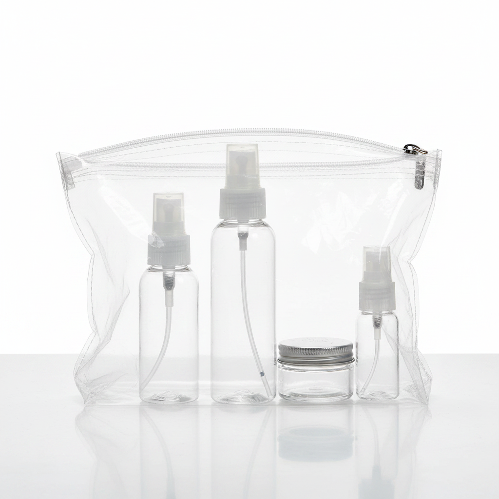 Ozen Series Spray Top Travel Bottle 3oz, 1 Count, Clear