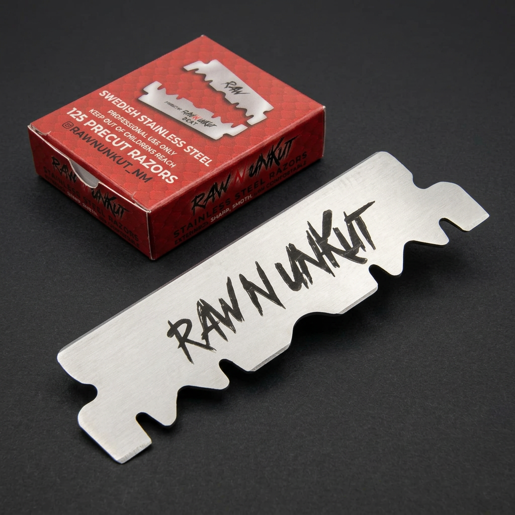 RAW N UNKUT PRECUT RAZOR BLADES