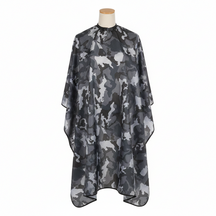Annie Premium Styling Cape with Stretchable Hook, 1 Count, Camo