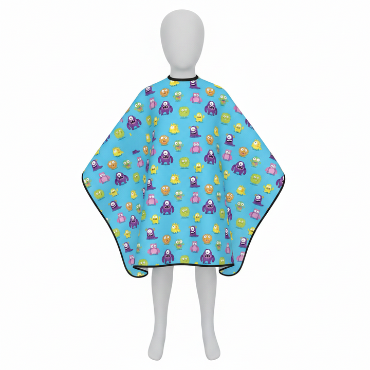 Annie Kids' Cutting Cape, 1 Count, Blue Pattern