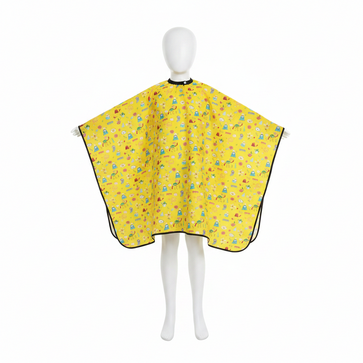 Annie Kids' Cutting Cape, 1 Count, Yellow Pattern