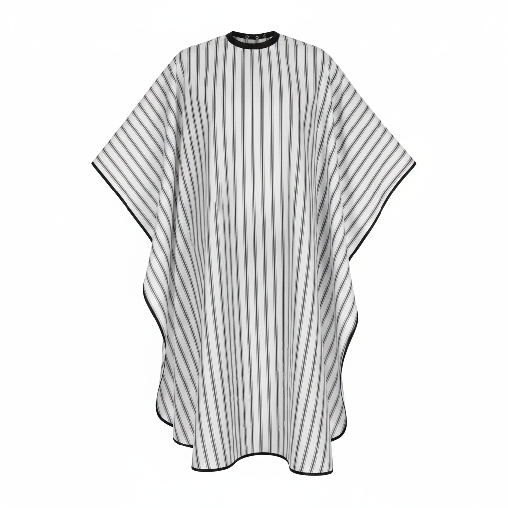 Annie Barber Styling Cape, 1 Count, Black & White Stripes