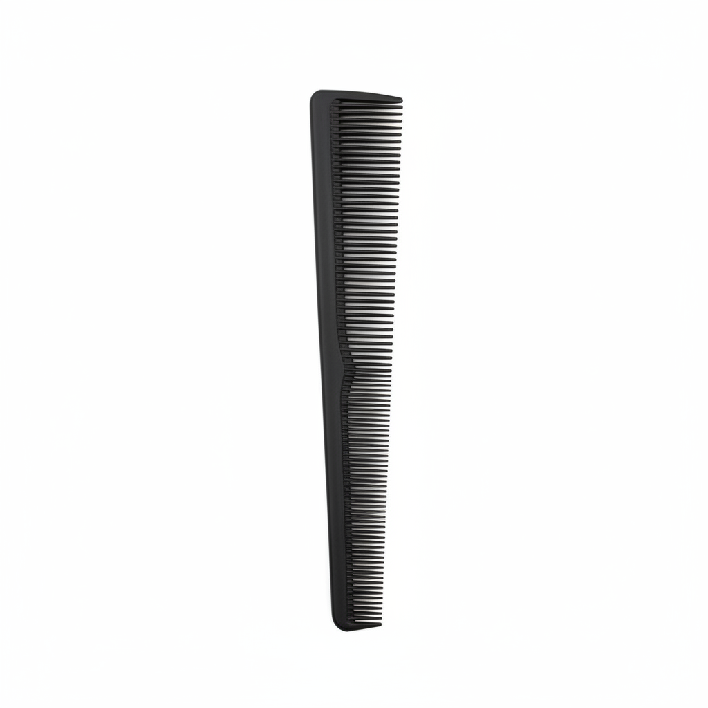 Annie Royal Crown Series Carbon Barber Comb 7 Inch, 1 Count, Black