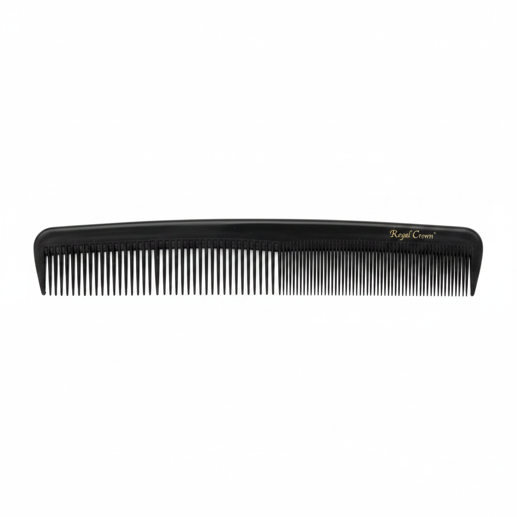 Annie Royal Crown Series Carbon Styling Comb 8 3/4 Inch, 1 Count, Black