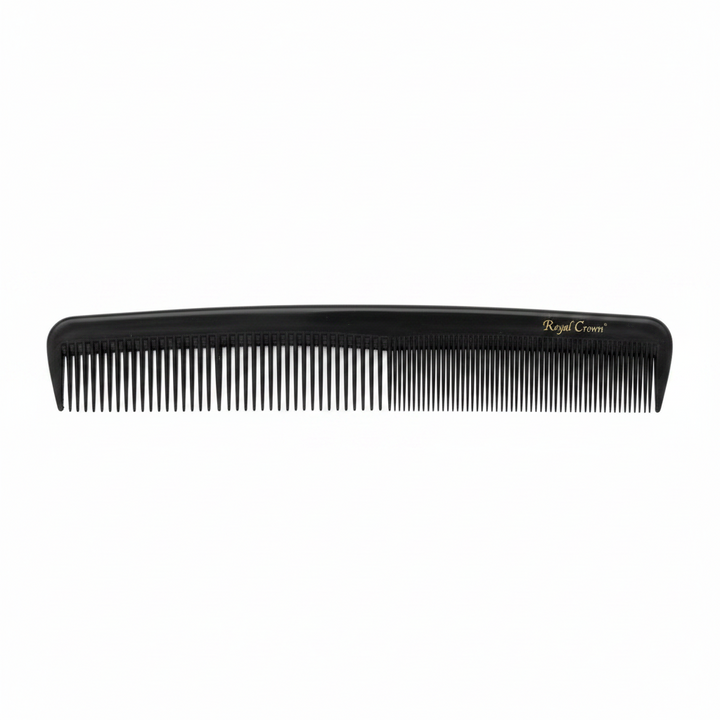 Annie Royal Crown Series Carbon Styling Comb 8 3/4 Inch, 1 Count, Black