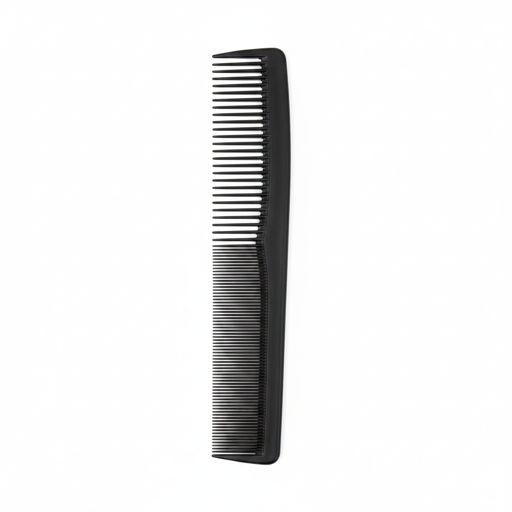 Annie Royal Crown Series Carbon Wide Tooth Cutting Comb 8 1/2 Inch, 1 Count, Black