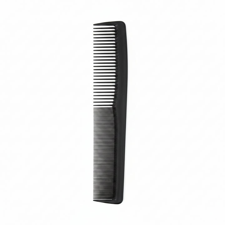 Annie Royal Crown Series Carbon Wide Tooth Cutting Comb 8 1/2 Inch, 1 Count, Black