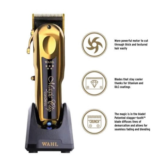 Wahl Magic Clip Gold Clippers - Cordless | The Barber Plug
