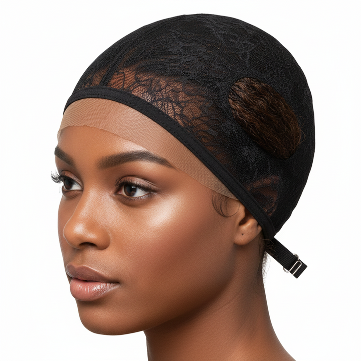 Ms. Remi Right U-part Weaving Cap, 1 Count, Black