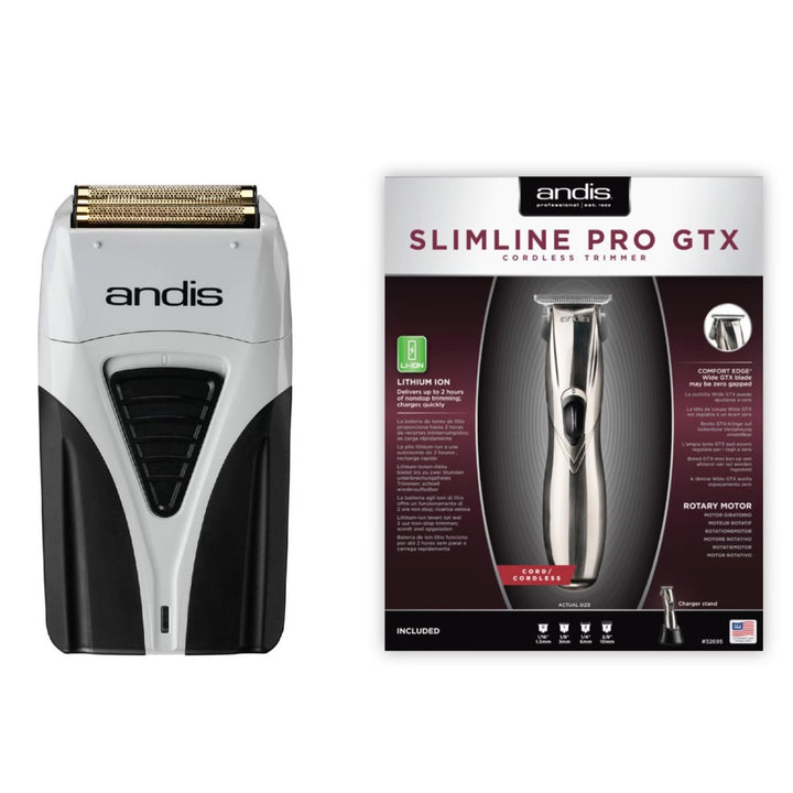 Combo de afeitadora de láminas y Slimline Pro GTX de Andis