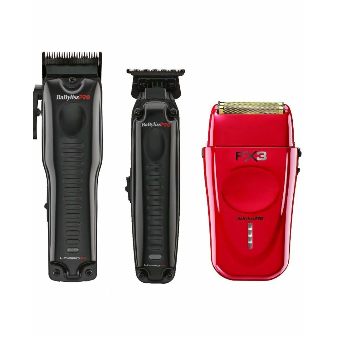 BaByliss Lo Pro Clipper and Trimmers with Babyliss FX 3 Shaver Combo