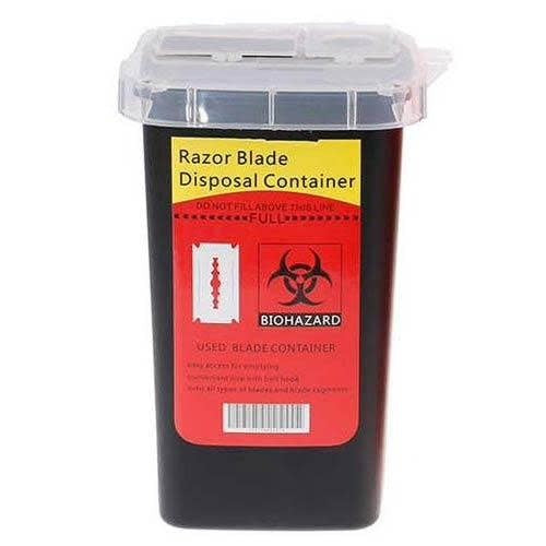 Barber Razor Blade Disposal Container | Blade Disposal Box