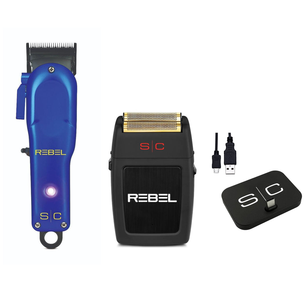 Style Craft Rebel Clipper &amp; Shaver Combo con base de carga gratuita (gamma)